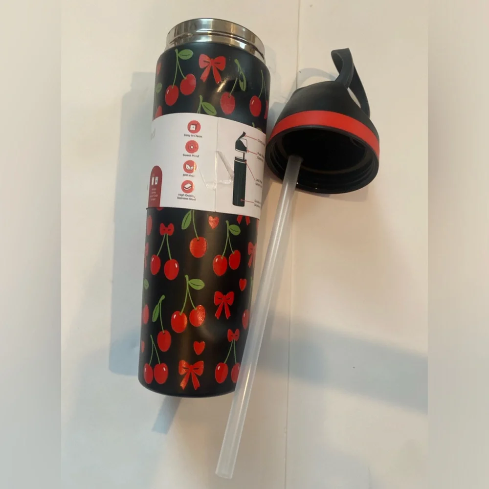 Black Cherry Stainless Water Bottle